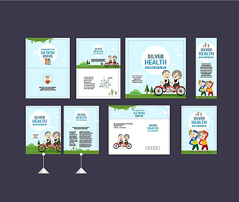 템플릿 부부 배너템플릿 여자 노년 남자 건강 이벤트 여러명 세트 운동 자전거 현수막 전단 엽서 초대장 약도 소봉투 행사세트 행사템플릿 AI파일 배너 커플 다수 지도 편지봉투 카드_감사 사람 성인 바이크 편지 홍보물 파일형식 벡터