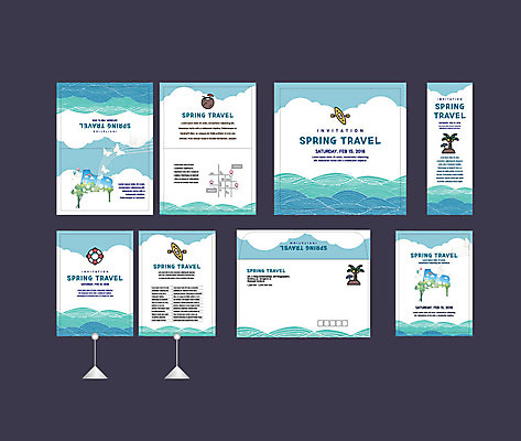 나무 템플릿 배너템플릿 파도 바다 여행 이벤트 사람없음 세트 야자수 봄 현수막 전단 엽서 초대장 튜브 약도 소봉투 행사세트 행사템플릿 AI파일 식물 배너 계절 지도 편지봉투 카드_감사 편지 홍보물 파일형식 벡터