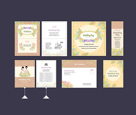 템플릿 부부 배너템플릿 여자 남자 꽃 결혼 나뭇잎 면사포 이벤트 성인 두명 세트 현수막 전단 엽서 초대장 약도 신랑신부 예식복 소봉투 행사세트 행사템플릿 AI파일 식물 배너 커플 신부_웨딩 신랑 잎 지도 편지봉투 카드_감사 사람 편지 홍보물 결혼소품 파일형식 벡터