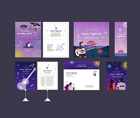 템플릿 배너템플릿 여자 남자 음악 연주 음표 노래 불꽃놀이 이벤트 여러명 성인 세트 축제 현수막 기타 돗자리 전단 엽서 초대장 약도 소봉투 행사세트 행사템플릿 AI파일 기호 배너 다수 지도 놀이 현악기 문화예술 편지봉투 카드_감사 사람 편지 홍보물 파일형식 벡터