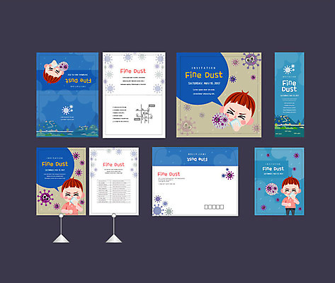 템플릿 배너템플릿 남자 어린이 한명 이벤트 세트 현수막 찡그림 바이러스 전단 엽서 초대장 손수건 약도 미세먼지 소봉투 행사세트 행사템플릿 AI파일 1 배너 지도 편지봉투 카드_감사 표정 사람 편지 홍보물 먼지 파일형식 벡터