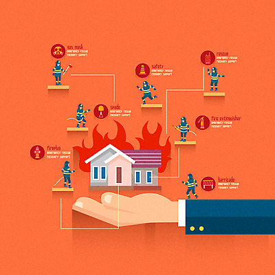 전신 남자 일러스트 불 주택 정보기술 여러명 성인 신체부위 소방관 삽 무전기 팔 소화기 소방시설 소방호스 안전바 사물인터넷 4차산업 국내일러스트 AI파일 자연요소 산업 다수 무선통신 기술 사람 건물 안전장비 구조원 소방 시설 호스 파일형식 벡터