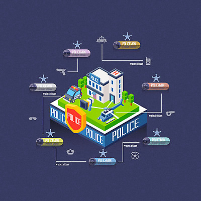 일러스트 정보기술 사람없음 총 헬리콥터 호루라기 무전기 감시카메라 경찰차 경찰뱃지 경찰서 사물인터넷 4차산업 국내일러스트 AI파일 산업 무기 자동차 무선통신 비행기 기술 카메라 경찰 배지 파일형식 벡터