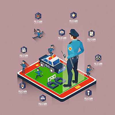 전신 남자 일러스트 정보기술 여러명 성인 스마트폰 달리기 경찰 수갑 무전기 경찰모자 경찰차 방탄복 경찰뱃지 사물인터넷 4차산업 국내일러스트 AI파일 직업 모자_잡화 옷 산업 다수 모션 자동차 무선통신 기술 사람 핸드폰 스마트기기 배지 파일형식 벡터