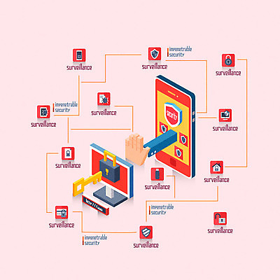 손 일러스트 열쇠 정보기술 안전 신체부위 스마트폰 컴퓨터 보안 감시 사물인터넷 4차산업 국내일러스트 AI파일 산업 기술 사람 전자제품 핸드폰 스마트기기 파일형식 벡터