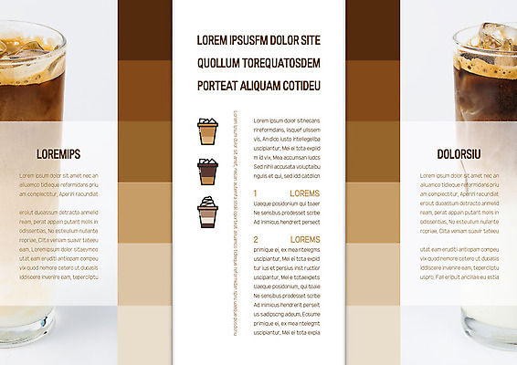 템플릿 표지디자인 북디자인 출판디자인 내지 리플렛 북커버 3단접지 종류 사람없음 세트 얼음 아이스커피 라떼 테이크아웃컵 이미지템플릿 AI파일 자연요소 커피 컵 파일형식 벡터