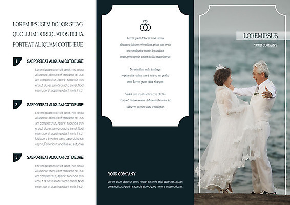 전신 템플릿 표지디자인 북디자인 출판디자인 여자 표지 노년 남자 리플렛 바다 웨딩드레스 북커버 3단접지 사랑 미소 해변 두명 옆모습 세트 노부부 한국인 60대 리마인드웨딩 이미지템플릿 AI파일 부부 드레스 감정 뷰포인트 결혼 표정 사람 동양인 성인 파일형식 벡터