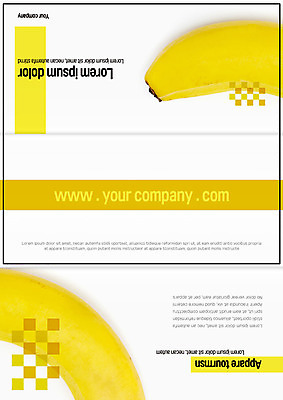템플릿 표지디자인 북디자인 출판디자인 표지 리플렛 북커버 3단접지 바나나 사람없음 세트 노란색 이미지템플릿 AI파일 컬러 과일 파일형식 벡터