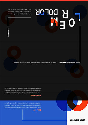 템플릿 표지디자인 북디자인 출판디자인 표지 리플렛 북커버 3단접지 사람없음 빨간색 파란색 세트 원형 이미지템플릿 AI파일 도형 컬러 파일형식 벡터