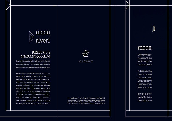 템플릿 표지디자인 북디자인 출판디자인 표지 리플렛 북커버 3단접지 사람없음 세트 초승달 반달 이미지템플릿 AI파일 달 파일형식 벡터