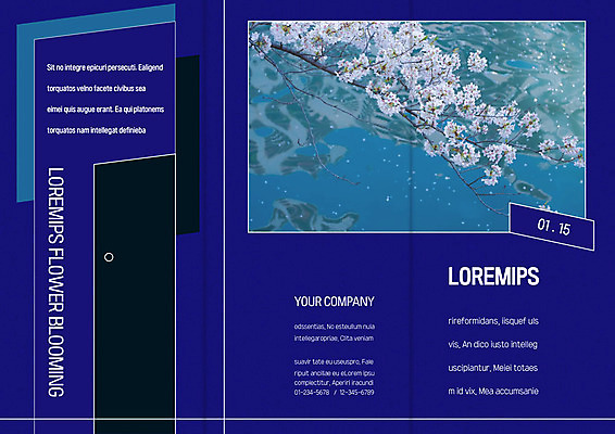 템플릿 표지디자인 북디자인 출판디자인 표지 꽃잎 호수 리플렛 북커버 3단접지 꽃나무 사람없음 강 세트 반사 나뭇가지 이미지템플릿 AI파일 나무 꽃 파일형식 벡터
