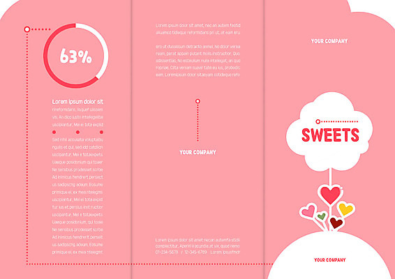 템플릿 표지디자인 북디자인 출판디자인 표지 리플렛 분홍색 북커버 3단접지 사람없음 세트 하트 달콤 이미지템플릿 AI파일 모양 컬러 맛 파일형식 벡터