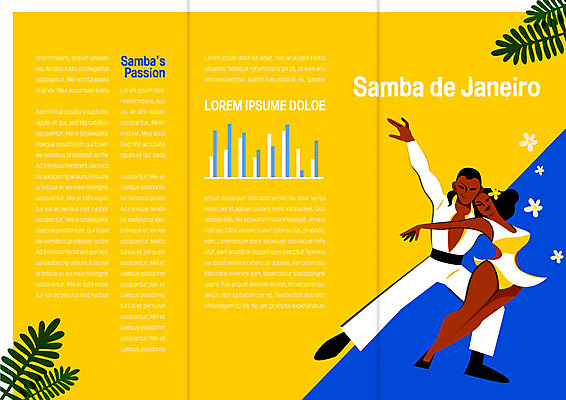 전신 서양인 템플릿 표지디자인 북디자인 커플 출판디자인 여자 남자 내지 리플렛 북커버 3단접지 그래프 나뭇잎 성인 두명 앞모습 세트 춤 삼바 삼바축제 이미지템플릿 AI파일 외국인 뷰포인트 잎 관계 문화예술 사람 축제 파일형식 벡터
