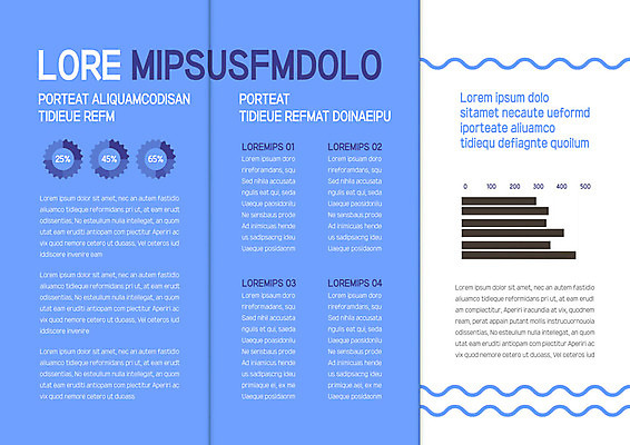 템플릿 표지디자인 북디자인 출판디자인 내지 물결 리플렛 파도 북커버 3단접지 그래프 사람없음 세트 이미지템플릿 AI파일 바다 파일형식 벡터
