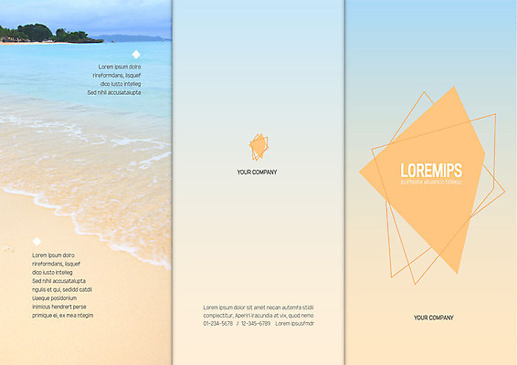 템플릿 표지디자인 북디자인 출판디자인 표지 리플렛 바다 북커버 3단접지 해변 사람없음 세트 모래사장 이미지템플릿 AI파일 파일형식 벡터