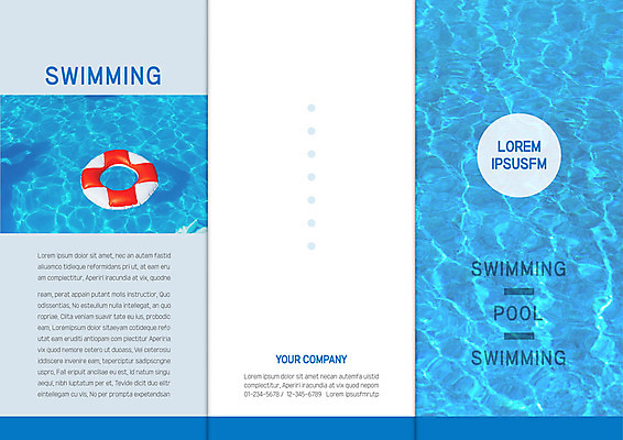 템플릿 표지디자인 북디자인 출판디자인 표지 리플렛 북커버 3단접지 수영장 사람없음 세트 수영 튜브 이미지템플릿 AI파일 수상스포츠 파일형식 벡터