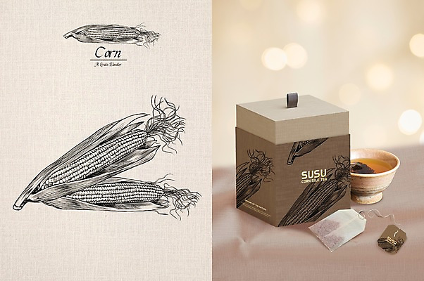 PSD 일러스트 옥수수 사람없음 스케치 종이상자 물컵 패키지 티백 옥수수수염 옥수수알갱이 옥수수차 목업 국내일러스트 곡류 미술 컵 차_음료 상자 파일형식