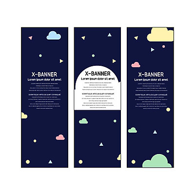 구름 템플릿 배너 배너템플릿 세로배너 사각프레임 사람없음 현수막 원형 삼각형 배너세트 엑스배너 AI파일 자연요소 도형 프레임 세로 세트 사각형 파일형식 벡터
