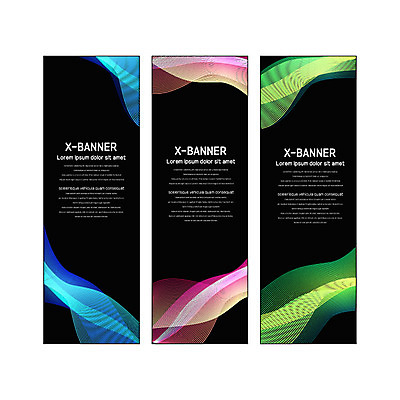 템플릿 배너 배너템플릿 세로배너 무늬 곡선 사각프레임 사람없음 현수막 그라데이션 물결무늬 배너세트 엑스배너 AI파일 물결 선 프레임 세로 세트 사각형 파일형식 벡터