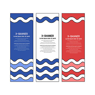 템플릿 배너 배너템플릿 세로배너 사각프레임 사람없음 빨간색 파란색 현수막 물결무늬 배너세트 엑스배너 AI파일 물결 컬러 무늬 프레임 세로 세트 사각형 파일형식 벡터