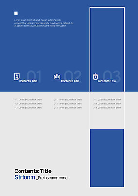 도형 템플릿 내지 사람없음 파란색 사각형 프레젠테이션 문서템플릿 서식 레이아웃 문서 제안서 목차 이미지템플릿 AI파일 컬러 파일형식 벡터