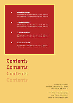 도형 템플릿 내지 사람없음 빨간색 노란색 사각형 프레젠테이션 문서템플릿 서식 레이아웃 문서 제안서 목차 이미지템플릿 AI파일 컬러 파일형식 벡터