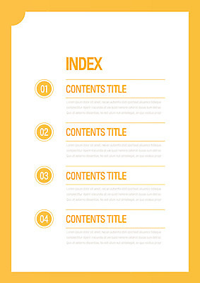템플릿 내지 사람없음 노란색 프레젠테이션 문서템플릿 서식 레이아웃 문서 제안서 목차 이미지템플릿 AI파일 컬러 파일형식 벡터