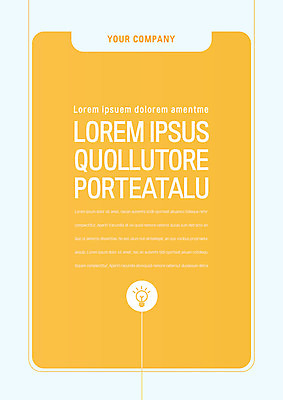 도형 템플릿 표지 전구 사람없음 노란색 프레젠테이션 문서템플릿 서식 레이아웃 문서 제안서 이미지템플릿 AI파일 컬러 파일형식 벡터