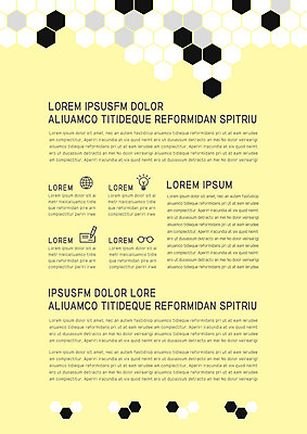 도형 템플릿 내지 사람없음 노란색 프레젠테이션 문서템플릿 서식 레이아웃 문서 제안서 육각형 이미지템플릿 AI파일 컬러 파일형식 벡터