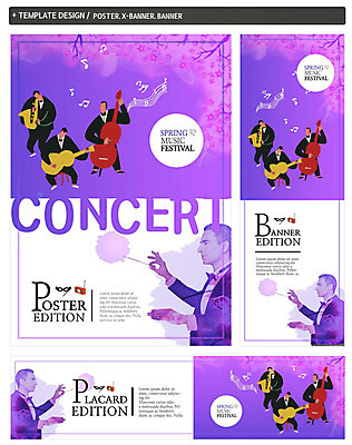 PSD 서양인 외국인 템플릿 배너템플릿 남자 가로배너 ZIP 포스터 세로배너 40대 중년 음표 여러명 상반신 세트 봄 현수막 기타 트럼펫 첼로 지휘자 합주 기호 배너 계절 음악 다수 연주 현악기 사람 인종 성인 가로 세로 음악가 금관악기 파일형식 찰현악기