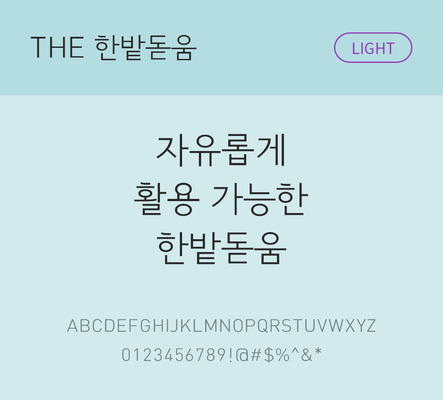 폰트 한글 사람없음 TTF 라이트체 국문폰트 낱개폰트 설치폰트 베이직서체 한밭돋움체 문자 파일형식 THE폰트