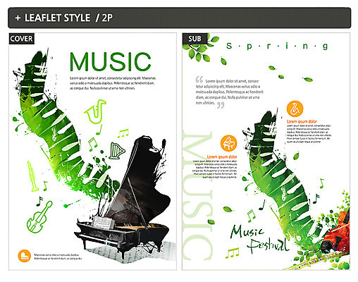 템플릿 ZIP 포스터 악기 리플렛 문화예술 나뭇잎 사람없음 기타 건반 피아노 건반악기 바이올린 전단템플릿 전단 트럼펫 음악축제 인디자인 INDD 예술축제 이미지템플릿 예술 음악 잎 현악기 축제 금관악기 홍보물 파일형식