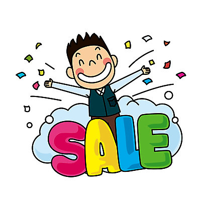 전신 구름 남자 일러스트 한명 웃음 성인 세일 구매 즐거움 팡파레 국내일러스트 AI파일 자연요소 1 감정 표정 사람 쇼핑 파일형식 벡터