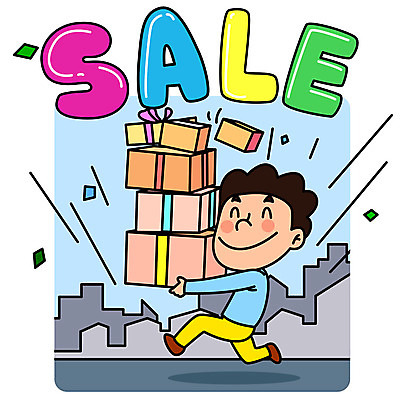 전신 남자 일러스트 한명 들기 성인 선물상자 세일 쌓기 걷기 여러개 구매 즐거움 국내일러스트 AI파일 1 감정 다수 모션 선물 사람 쇼핑 상자 파일형식 벡터