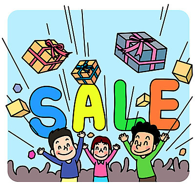 여자 남자 일러스트 상반신 성인 세명 선물상자 세일 여러개 만세 구매 즐거움 국내일러스트 AI파일 감정 다수 모션 선물 사람 쇼핑 상자 파일형식 벡터