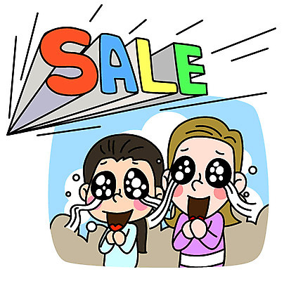 여자 일러스트 미소 상반신 성인 두명 세일 기쁨 기다림 구매 눈물 국내일러스트 AI파일 감정 모션 표정 사람 쇼핑 파일형식 벡터