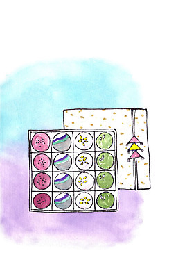 PSD 한국전통 일러스트 사람없음 선물상자 전통음식 다식 전통다과 국내일러스트 전통 음식 한국 선물 상자 다과 파일형식