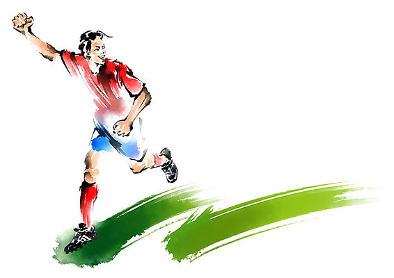 전신 PSD 남자 스포츠 일러스트 캘리그라피 붓터치 축구선수 한명 성인 달리기 파이팅 축구 주먹 기쁨 월드싸커 국내일러스트 1 감정 모션 운동선수 사람 구기 파일형식