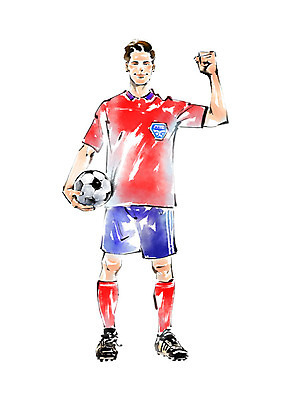 전신 PSD 남자 스포츠 일러스트 캘리그라피 축구공 붓터치 축구선수 한명 성인 파이팅 축구 주먹 잡기 월드싸커 국내일러스트 1 공 축구용품 모션 운동선수 사람 구기 파일형식