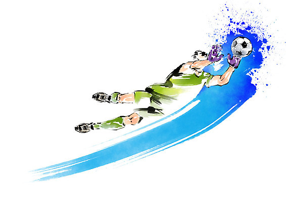 전신 PSD 남자 스포츠 일러스트 캘리그라피 축구공 붓터치 한명 성인 점프 축구 수비 골키퍼 골키퍼장갑 월드싸커 국내일러스트 1 공 축구용품 모션 운동선수 사람 구기 글러브 파일형식