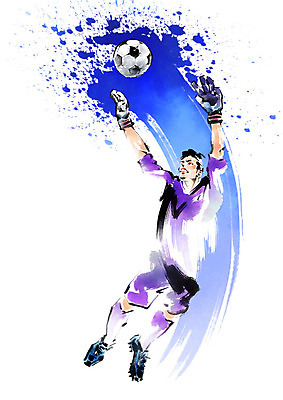 전신 PSD 남자 스포츠 일러스트 캘리그라피 축구공 붓터치 한명 성인 점프 축구 수비 골키퍼 골키퍼장갑 월드싸커 국내일러스트 1 공 축구용품 모션 운동선수 사람 구기 글러브 파일형식