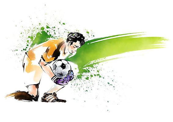 전신 PSD 남자 스포츠 일러스트 캘리그라피 축구공 붓터치 한명 성인 축구 잡기 수비 골키퍼 골키퍼장갑 월드싸커 국내일러스트 1 공 축구용품 모션 운동선수 사람 구기 글러브 파일형식