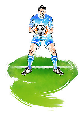 전신 PSD 남자 스포츠 일러스트 캘리그라피 축구공 붓터치 한명 성인 축구 축구화 골키퍼 골키퍼장갑 월드싸커 국내일러스트 1 운동화 공 축구용품 운동선수 사람 구기 글러브 파일형식