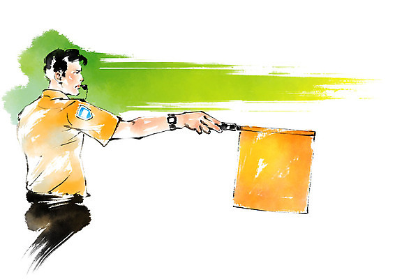 PSD 응시 남자 스포츠 일러스트 캘리그라피 붓터치 한명 들기 상반신 성인 축구 깃발 호루라기 월드싸커 국내일러스트 1 시선 모션 사람 구기 파일형식