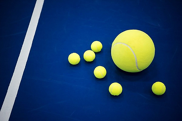 포토 JPG 바닥 실내 사람없음 파란색 여러개 테니스 테니스용품 테니스장 테니스공 국내포토 스포츠용품 컬러 다수 공 스포츠시설 내부 구기 파일형식