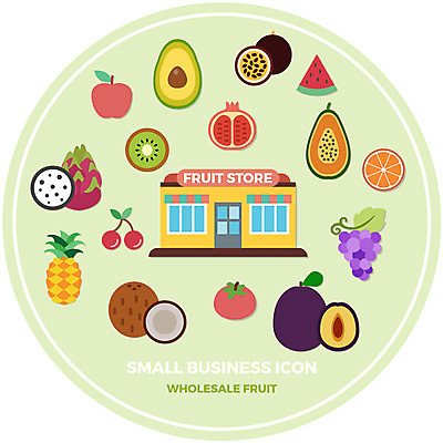 아이콘 포도 수박 사람없음 앵두 사과 자몽 파인애플 열대과일 창업 서양배 아보카도 과일가게 소상공인 2D아이콘 AI파일 직업 열매 과일 경제 상점 배_과일 상인 자영업 파일형식 벡터