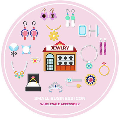 아이콘 목걸이 사람없음 귀걸이 다양 반지 티아라 창업 보석가게 소상공인 2D아이콘 AI파일 직업 다수 장신구 왕관 경제 상점 상인 자영업 파일형식 벡터