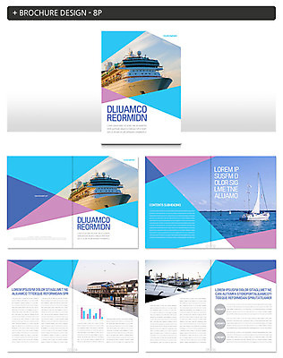 템플릿 ZIP 바다 여행 하늘 팜플렛 사람없음 항구 돛단배 유람선 크루즈 선박 인디자인 INDD 이미지템플릿 수상교통 배_교통 교통시설 파일형식