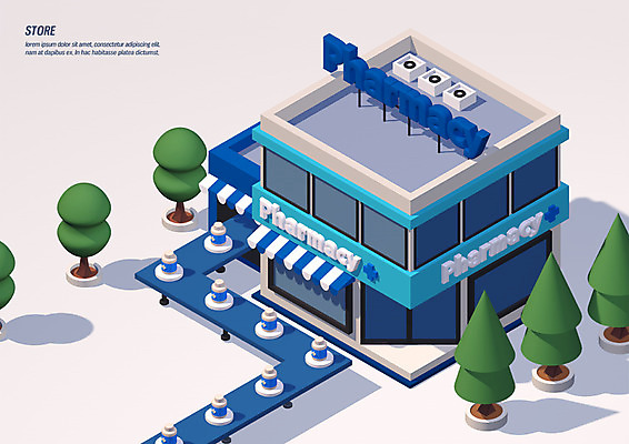 PSD 나무 편집이미지 간판 사람없음 약 3D소스 3D 여러개 제조 약병 약국 디지털합성 편집3D 식물 다수 의학 병_담는 파일형식