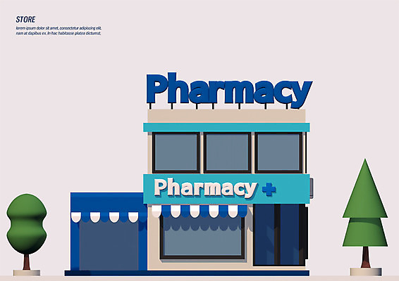 PSD 나무 편집이미지 간판 사람없음 3D소스 3D 상점 약국 디지털합성 십자모양 편집3D 모양 식물 의학 십자 파일형식